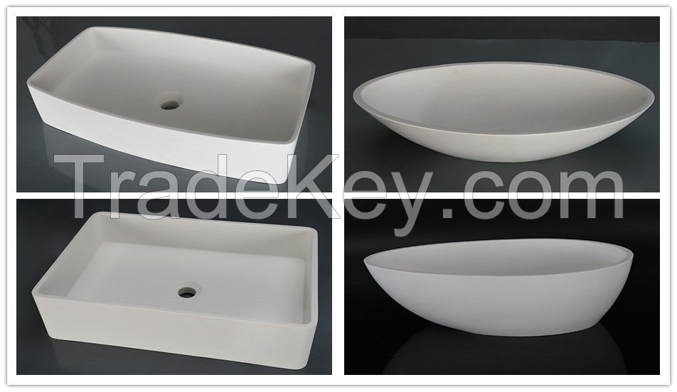 Solid surface Art basin Man-made stone sink