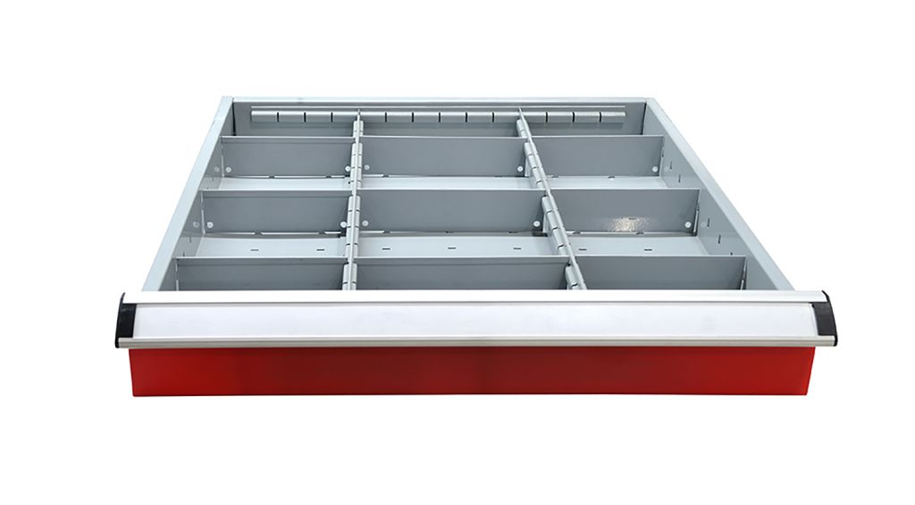 SanJi-First Multifunction Tool cabinet and Black top cover, double guide rail,Blue+Gray+ Red Bearing A/B (tabletop optional,Can be customized)
