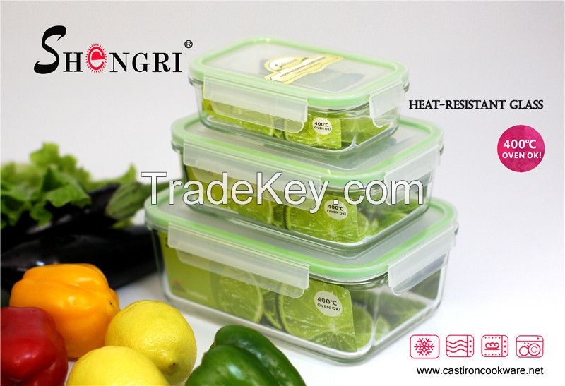 borosilicate glass storage food containers