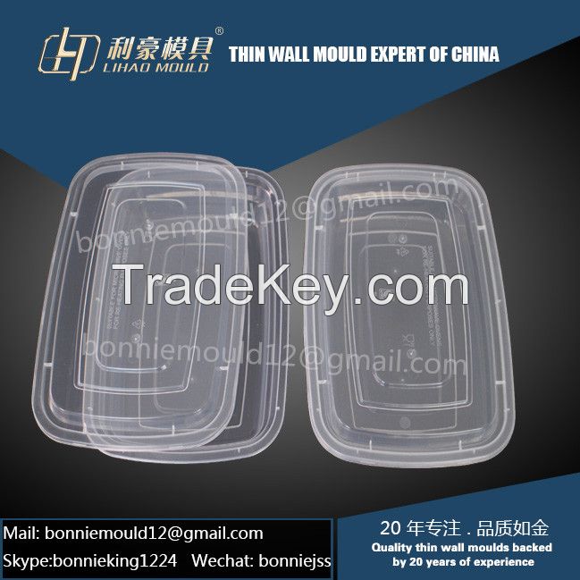 disposable thin wall lunch box mould