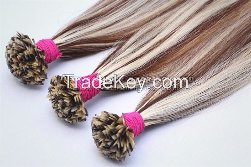 Pre-Bonded Keratin Hair Extensions (Stick/I-Tip /Nail/U-Tip/V-Tip/Flat/F-Tip)