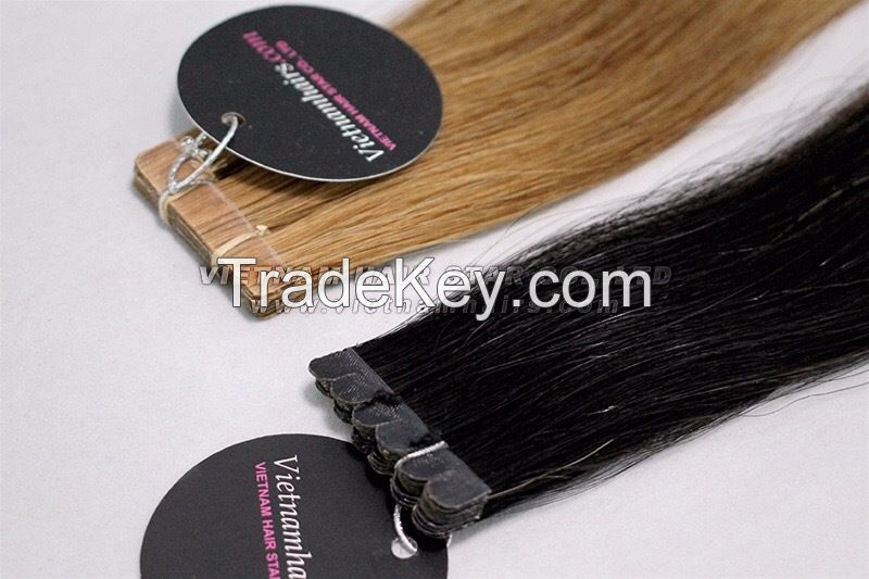 Wholesale Viet Nam Virgin Cuticle Human PU M-Tip Hair Extensions