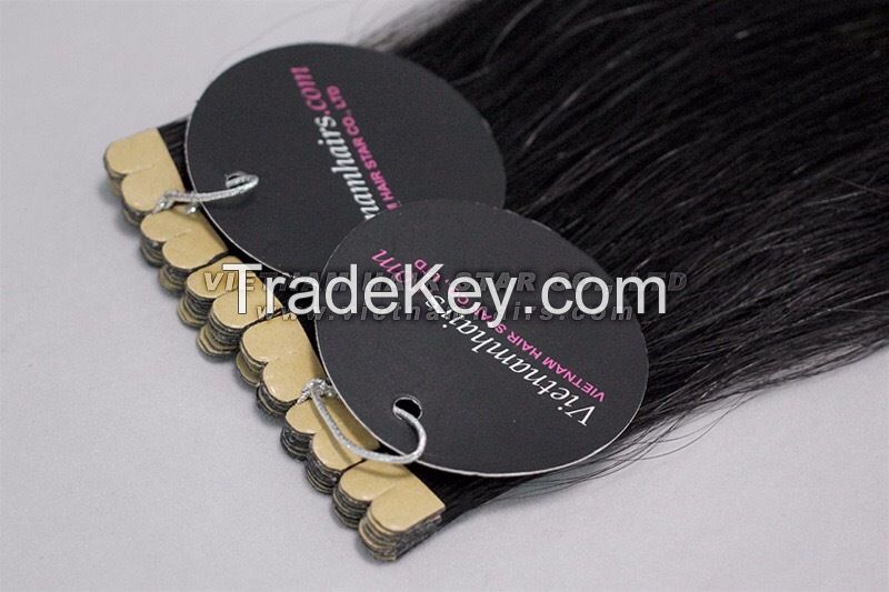 Wholesale Viet Nam Virgin Cuticle Human PU M-Tip Hair Extensions