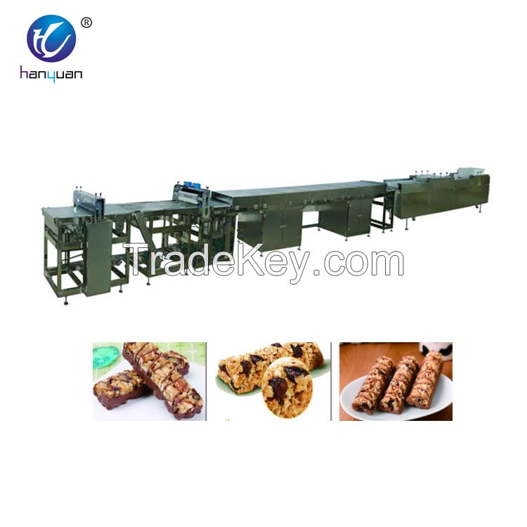 Puffed rice candy bar making machine