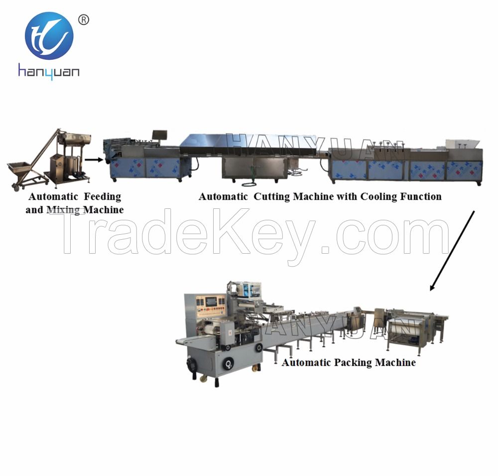 Puffed rice candy bar making machine