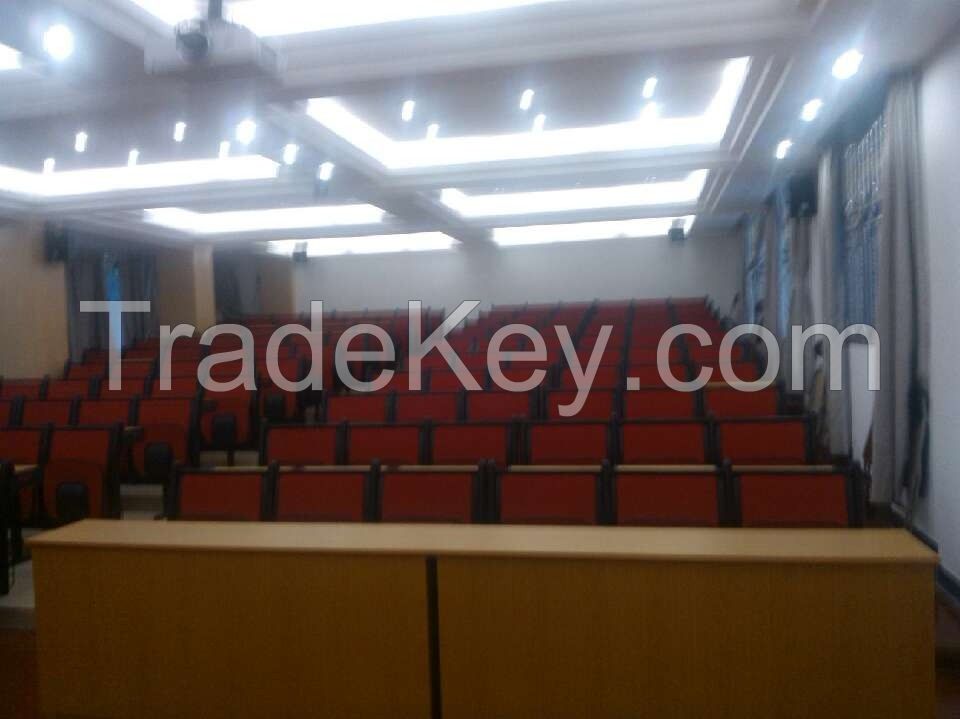 School Classroom Chair and Desk in University High School Middle School