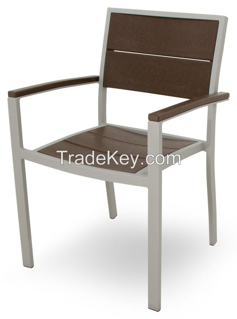 High quality outdoor table set polywood 6 chairs dining set