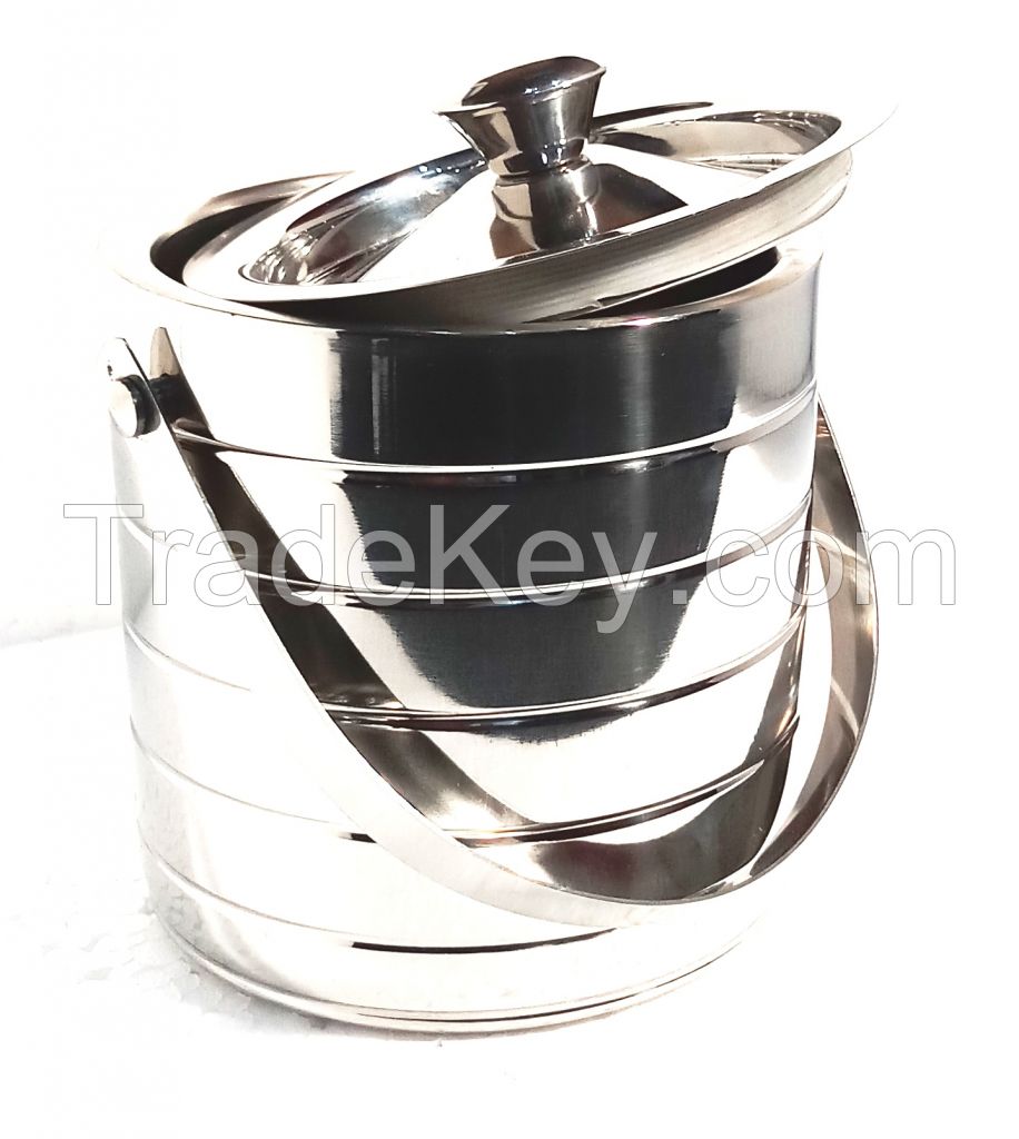 Graminheet Stainless Steel Ice Bucket 1500ml Fancy 1