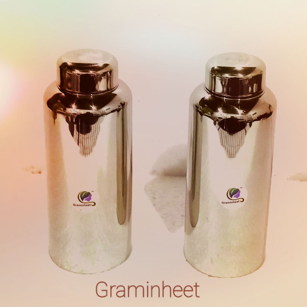 Graminheet Stainless Steel Fridge Bottle 1000ml