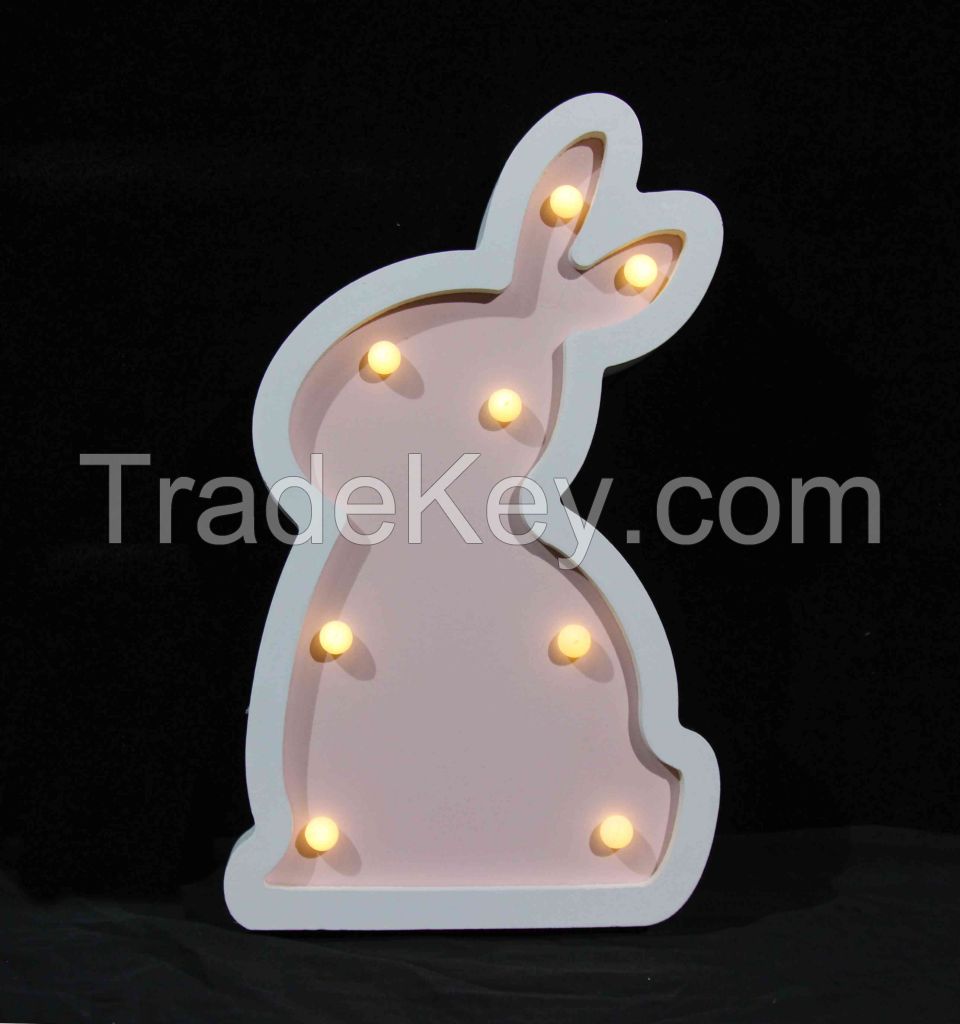 wooden kids gift easter ornament table lamp night light