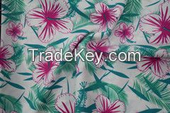 nylon/spandex leaf shape printed fabric used for swimsuit