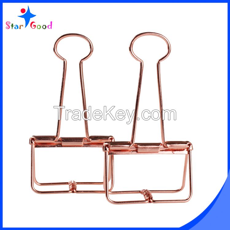 rose gold wire binder clip