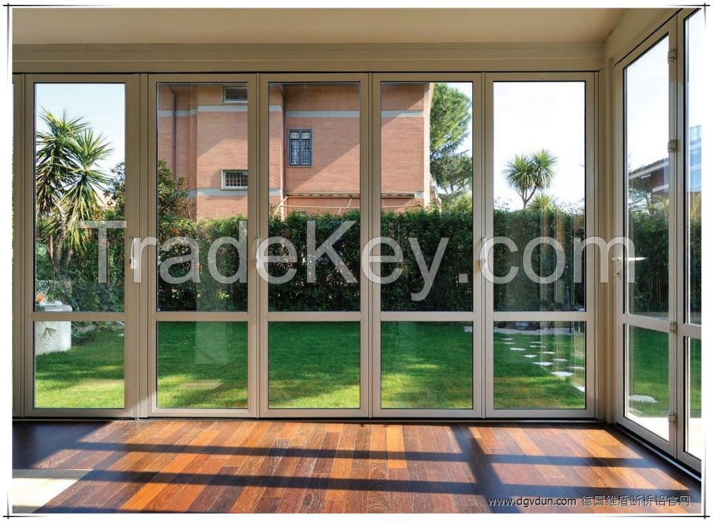 Aluminium casement door