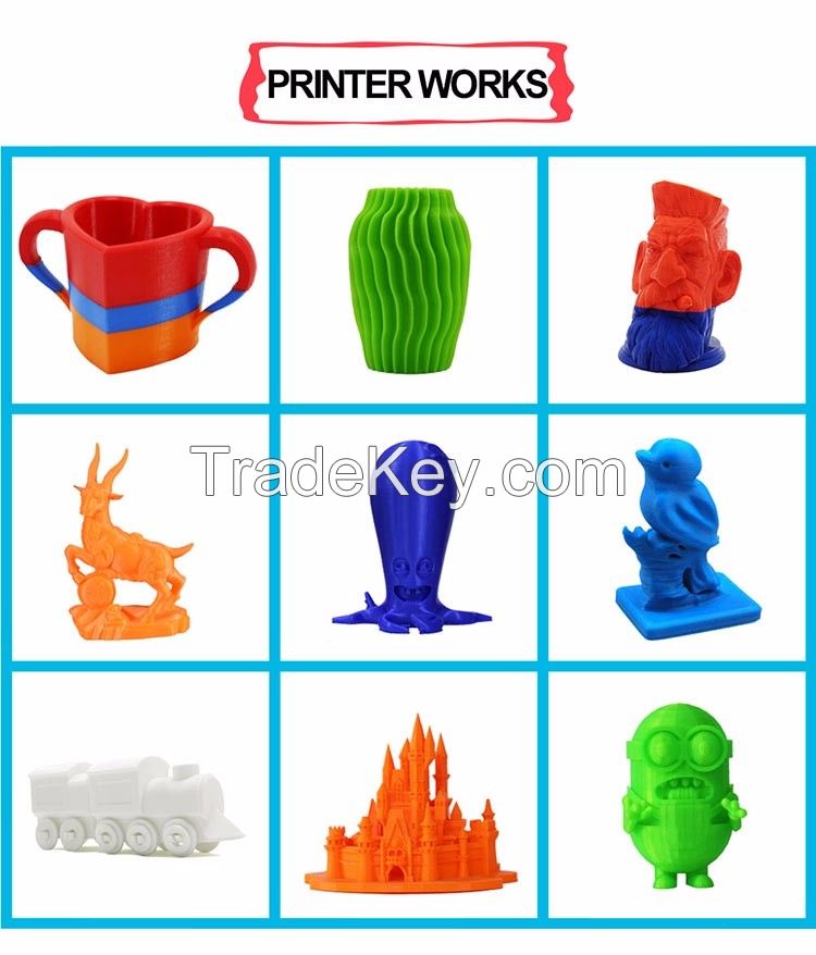A6 3d printer with LCD12864  Digital printer  Made in China 3d printer factory Direct  FDM 3D printer