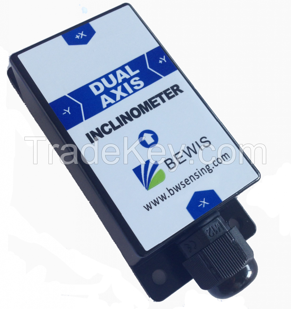 Dual Axis  Inclinometer Tilt Angle Sensor BWS2000 with Accuracy 0.001 Degree and RS232 RS485 TTL Output