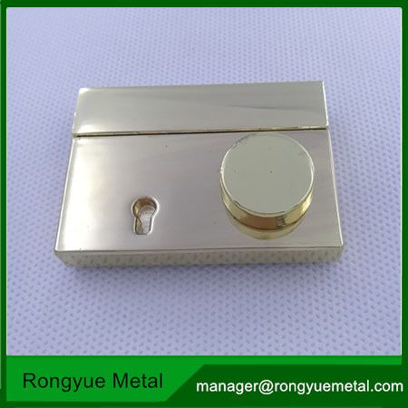 metal turn lock for leather bags