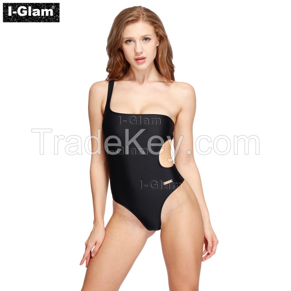 I-Glam Black One-piece Sexy Bikini Swimwear