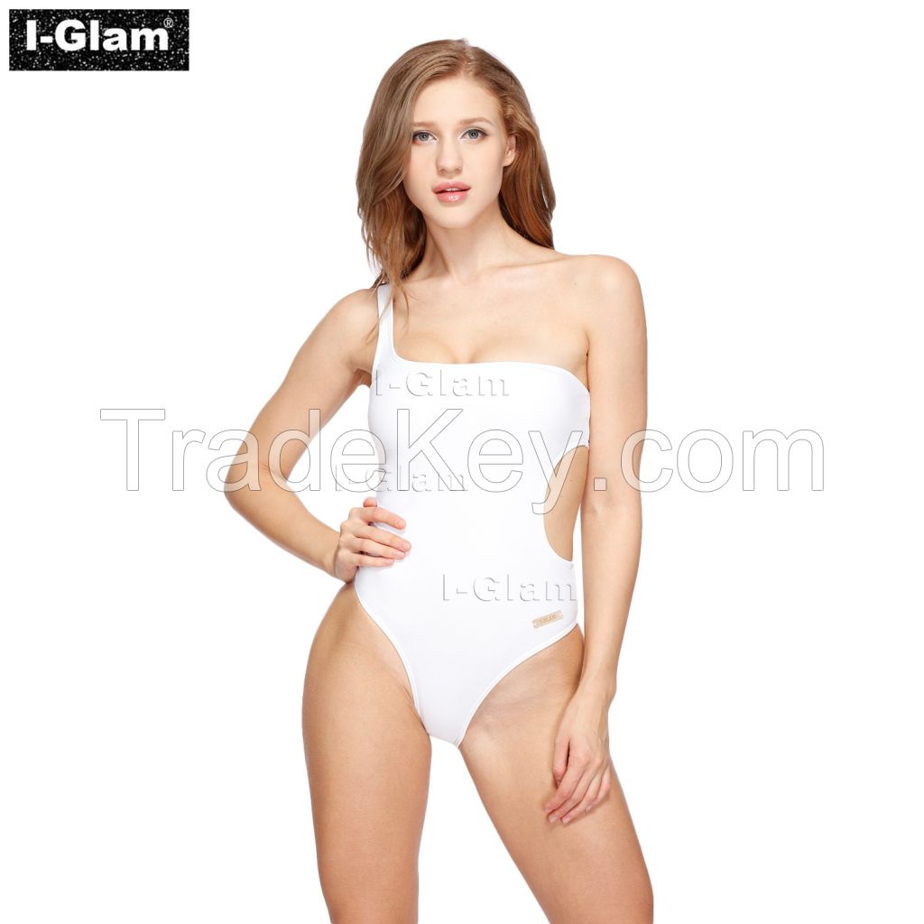 I-Glam White One-piece Sexy Bikini Swimwear