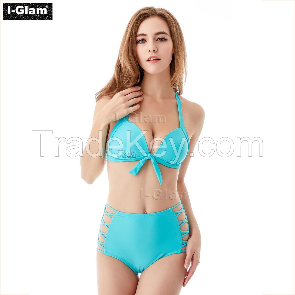 I-Glam Green High Waist Sexy Bikini Swimwear