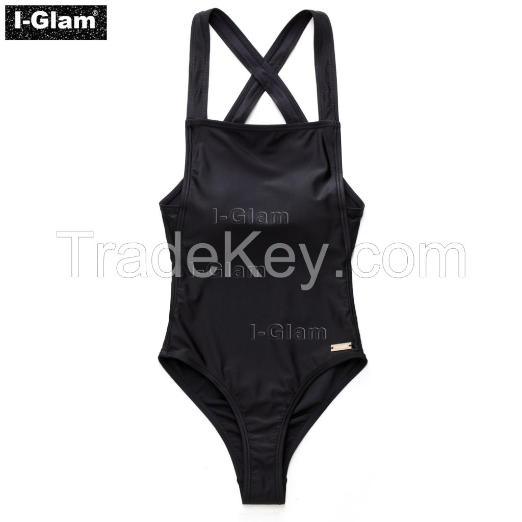 I-Glam One-piece Sexy Black Bikini Swimwear