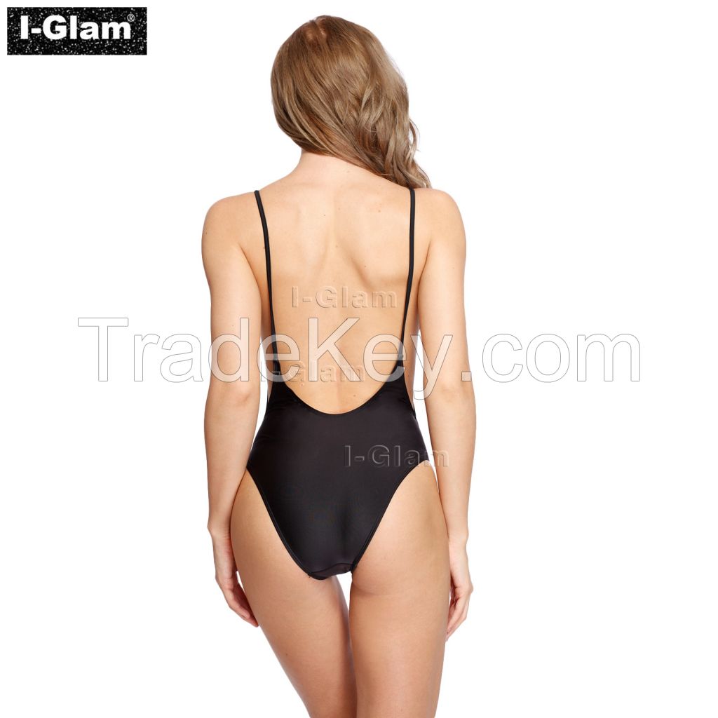 I-Glam Sexy Black One-piece Bikini Swimwear