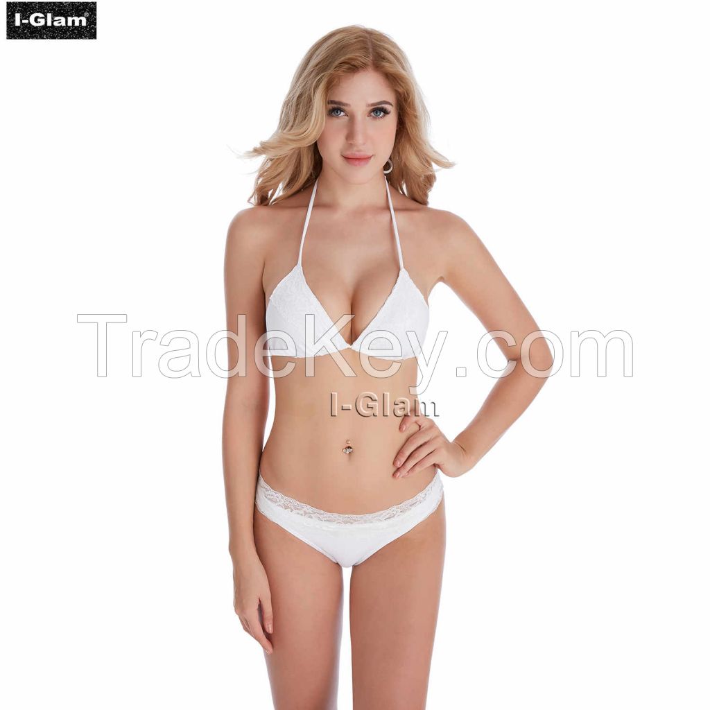 I-Glam Sexy White Lace Bikini