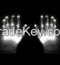 GLOWCRAZE PORTABLE READY TO LED LIGHT SKELETON HAND GLOVES