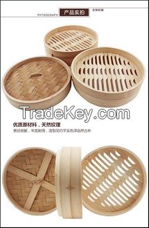 Supply of imported steamer factory direct quality assurance pure hand fine reinforcement bamboo steamer