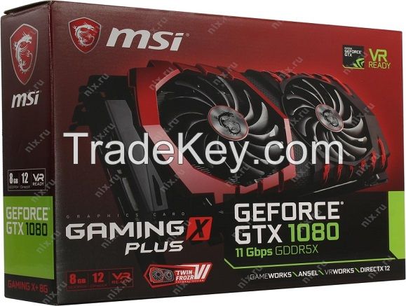 MSI&#039;Gaming GeForce GTX 1080 GAMING X+ 8G GDDR5X SLI Direct X12 Graphics Cards