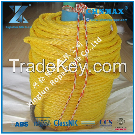 12 Strand UHMWPE mooring rope for marine MSC supplier 