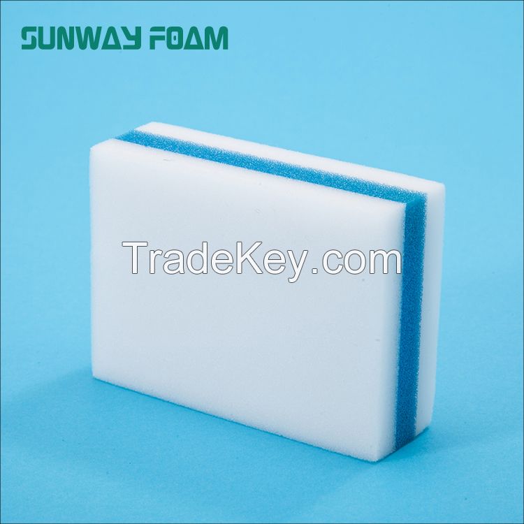 Sunway Wholesale  complex melamine Sponge with PU