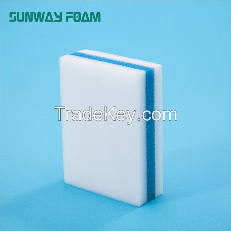 Sunway Wholesale  complex melamine Sponge with PU