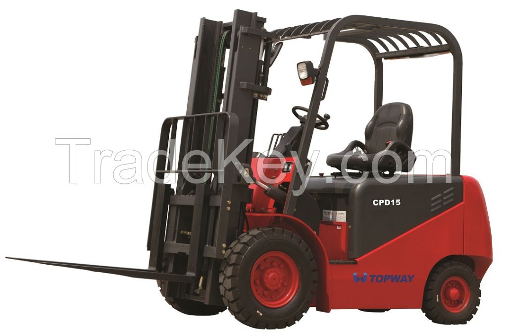 1ton to 3.5ton Electric Forklift, battery forklifts with Curtis Electric Controller