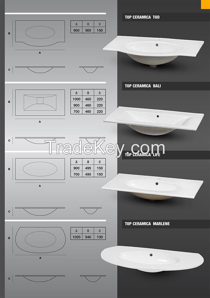 Ceramic wash basins