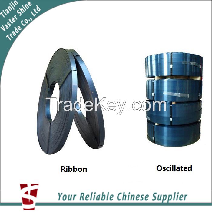 12.7mm 19mm 32mm Ribbon High strength regular duty Bluing Steel Strapping for Packing