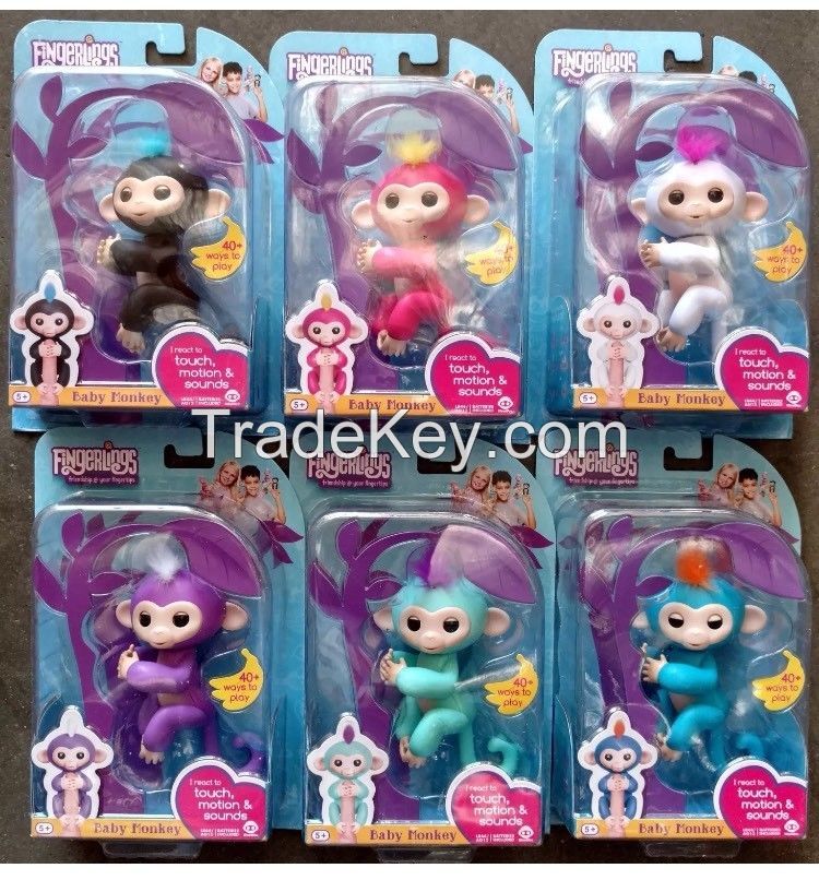 AVAILABLE IN NEW STOCK Fingerlings Baby Interactive Monkey BELLA PINK 40 Sounds