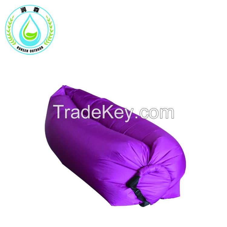  RUNSEN banana sleeping air bag - with fashion design for outdoor leisure lay bag  beach air inflatable sofa