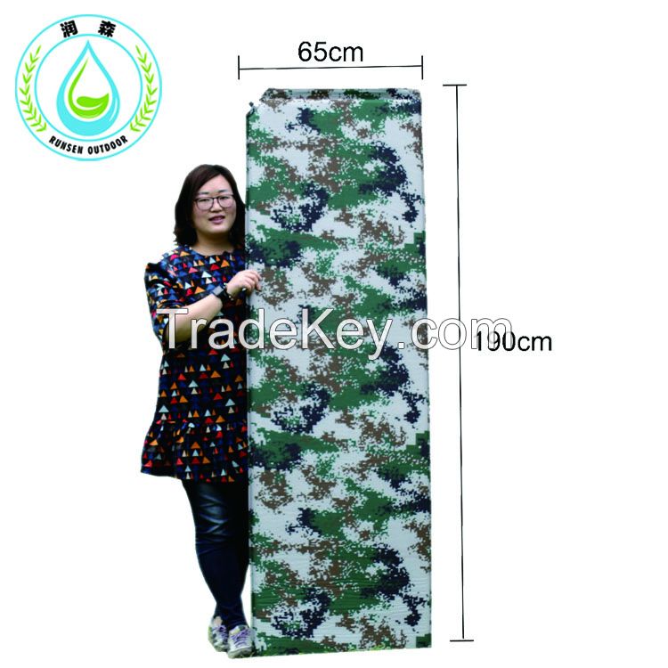 Single person Camouflage inflatable cushion outdoor sleeping  automatic inflatable mat