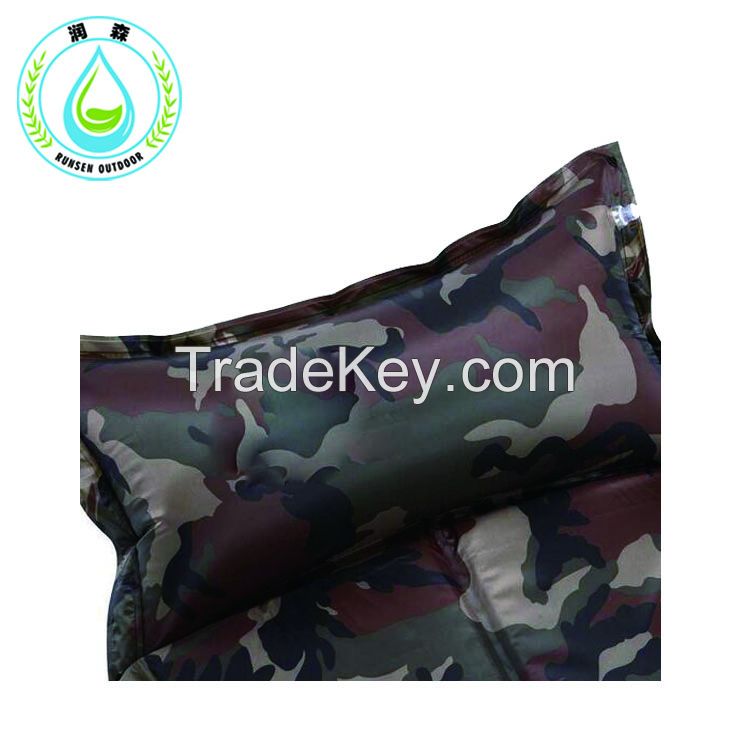 inflatable sleeping mat camping moisture pad widening camouflage Outdoor automatic camping mat