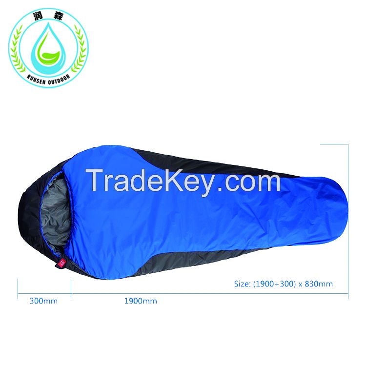 RUNSEN 220 cm Ultralight Sleeping Bag Breathable Waterproof 320D Nylon Fabric 5 ~ 0 Celsius Comfortable Temperature for Camping Sleeping bags