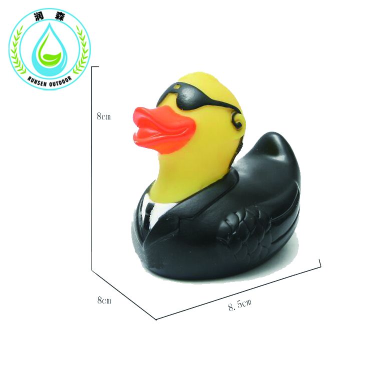 RUNSEN in black Rubber Duck Duckie Baby Shower Water toys for baby kids children Birthday Favors Gift toy Inflatable toys