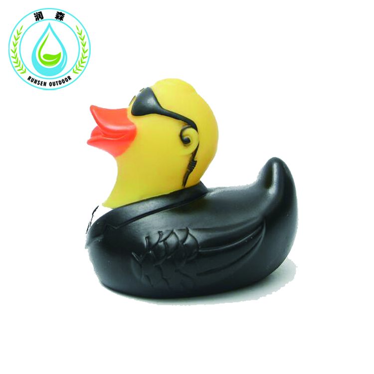 RUNSEN in black Rubber Duck Duckie Baby Shower Water toys for baby kids children Birthday Favors Gift toy Inflatable toys