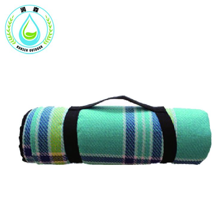 RUNSEN Cashmere Plaid Picnic Mat Outdoor Camping Blanket Bottom Waterproof PVC Climb Carpet picnic mats