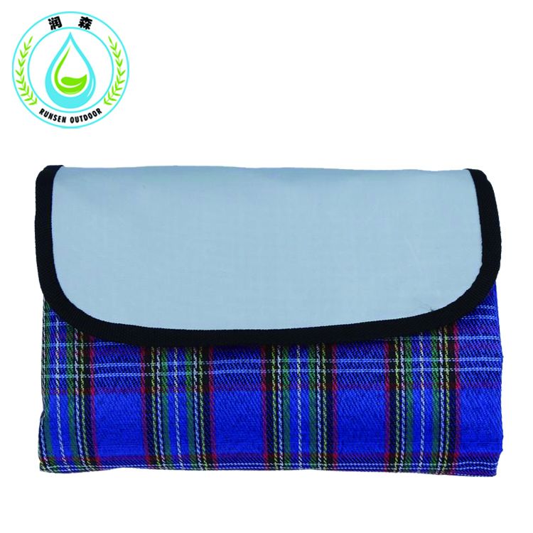 RUNSEN Waterproof Foldable Outdoor Camping Mat Picnic Mat Plaid Beach Blanket Baby Climb Blanket Multiplayer Tourist Play picnic Mat