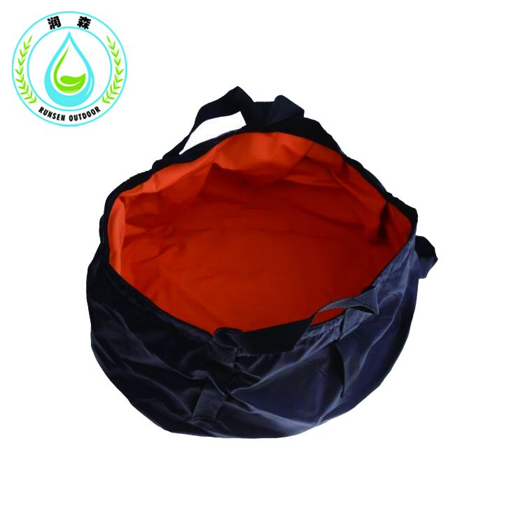 RUNSEN portable Ultra-light 8.5L Outdoor Hiking Camping Foldable Washbasin Bucket Outdoor Fishing Washing Basin Survival Tool outdoor bucket