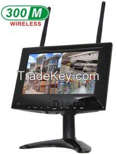 720P 7inch Wireless LCD Monitor support SD Card, Free APP for Smartphone