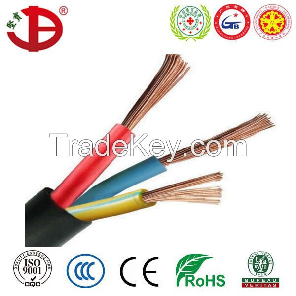 IEC60227 53 PVC Insulated and PVC Sheathed Flexible Electric Cable RVV Cable