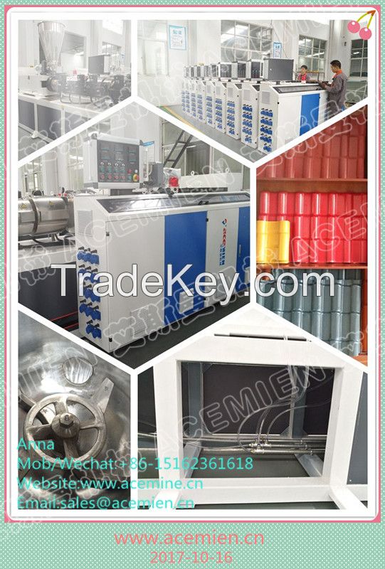 Round Wave/Trapezoidal Wave Corrugated Plastic Roof Sheet Machine