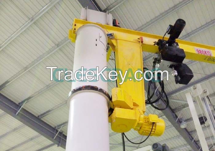 Clescrane 5t Pillar Mounted Slewing Jib Crane