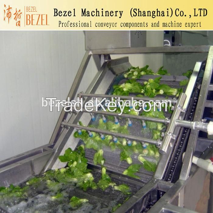 Vegetables Washing Conveyor SUS Wire Mesh Conveyor Manufacturer In Chi